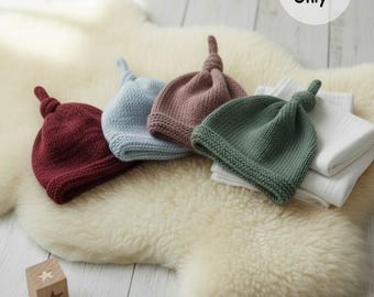 Gebreide babymutsje: muts voor beginners (pdf-patroon)