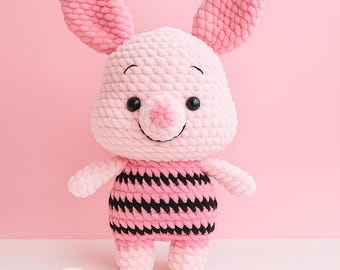 No Sew-gehaakt varkenspatroon: amigurumi-pluche (pdf-download)