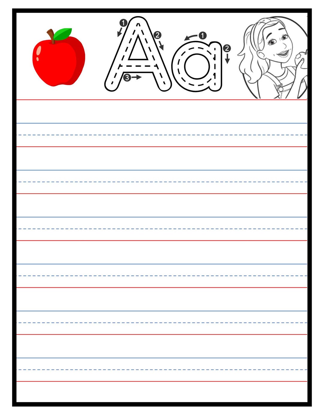 Miss Rachel-inspired ABC Tracing Printable - Etsy