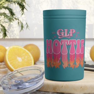 GLP-1 Weight Loss Journey 11oz Vacuum Insulated Tumbler, GLP Hottie Cup, Fitness Motivation Mug, Inspirational Drinkware