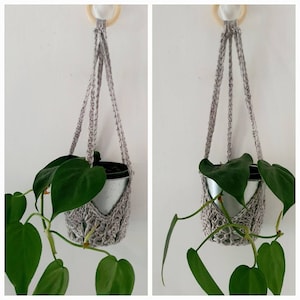 Small Crochet Plant Hanger | Plant Accessories | Handmade Plant Hanger | Plant Pot Holder | Hanging Plant Holder | Macrame Plant  Hanger