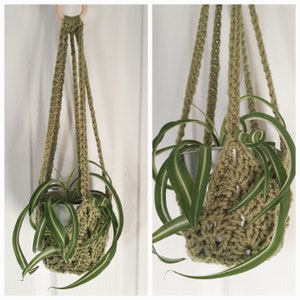 Small Crochet Plant Hanger | Plant Accessories | Handmade Plant Hanger | Plant Pot Holder | Hanging Plant Holder | Macrame Plant  Hanger