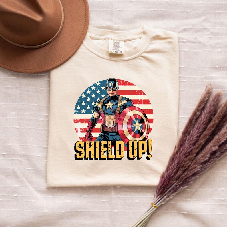 captain america png, shield up png, superhero png, marvel inspired png, usa flag png, comic hero png, captain shirt design, hero tshirt png, instant download, digital download, png file, patriotic png, superhero graphic