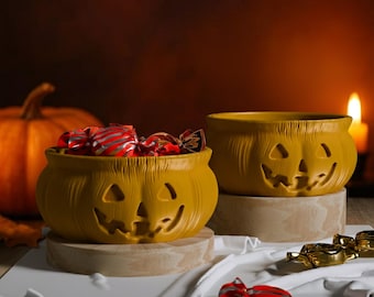 Ghost Candy Bowl, Cute Halloween Decoration, Spooky Snack Holder, Candy Container, Modern Ghost Decor