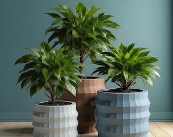 あらゆる種類の植物用のXXXLツイスト植木鉢（デザートサンズカラー