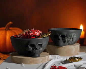 Cute Halloween Decoration, Ghost Candy Bowl, Spooky Snack Holder, Candy Container, Modern Ghost Decor