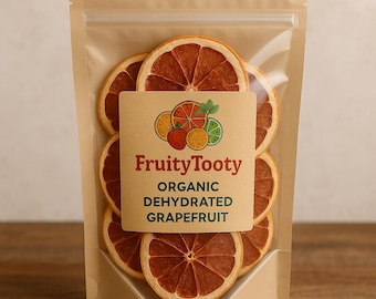Organic Dehydrated Grapefruit Slices – Natural Vegan Fruit Snack