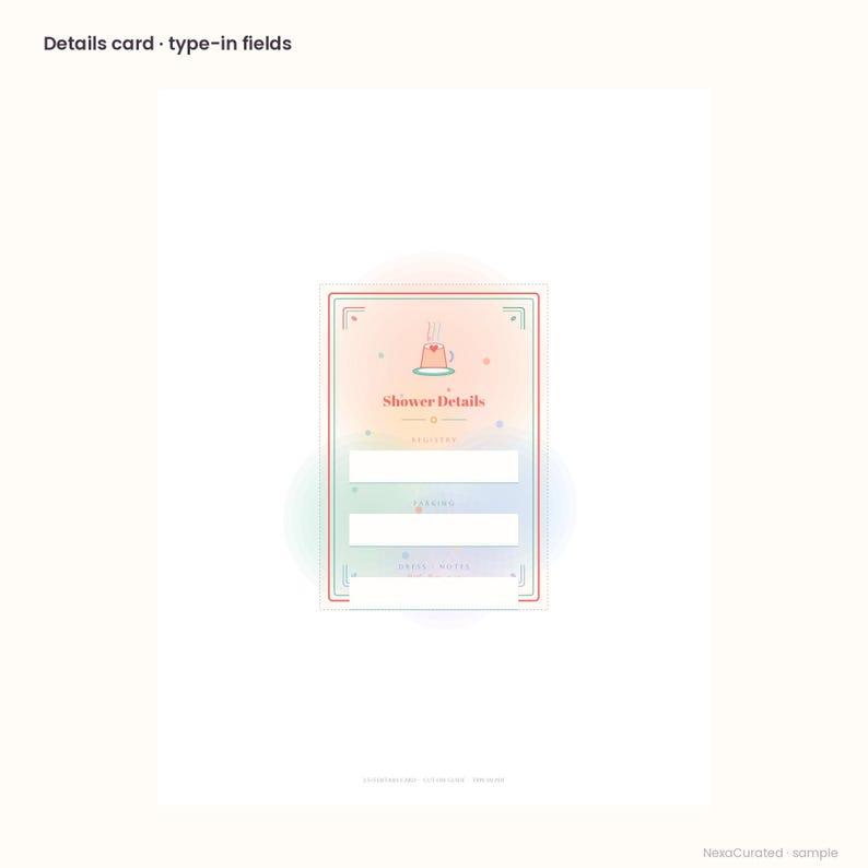 Babyparty-Set „Little Latte“ | Kaffee-Café-Thema (PDF zum Ausfüllen) Bild 4
