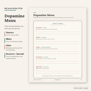 ADHD Focus Planner, Brain Dump, Habit Tracker (PDF Instant Download) image 6