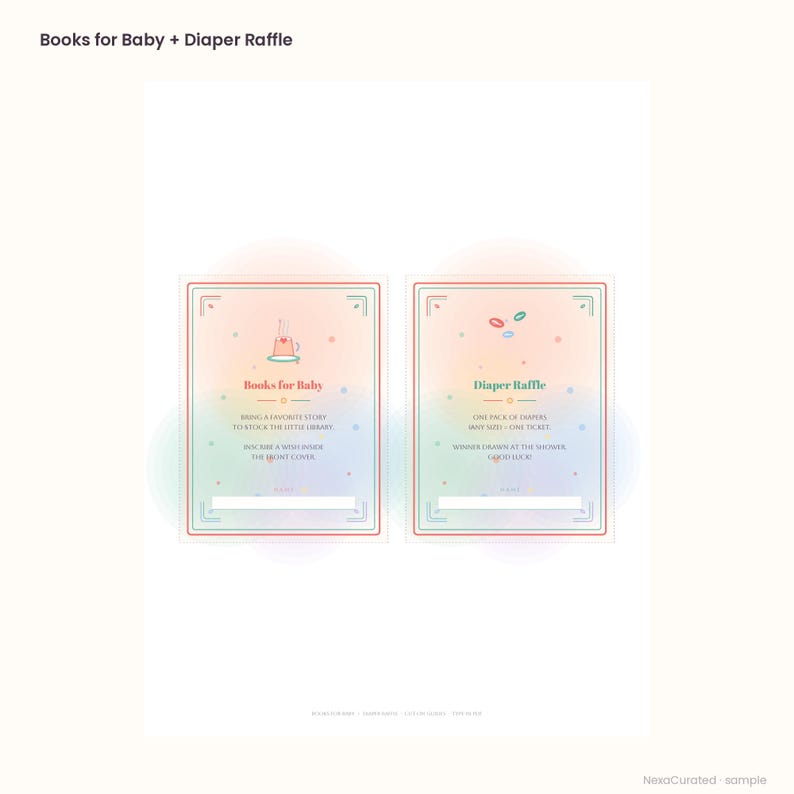 Babyparty-Set „Little Latte“ | Kaffee-Café-Thema (PDF zum Ausfüllen) Bild 5