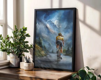 Plakat inspirowany kolarstwem Tour de France Femmes – kolarka Giro d'Italia – dekoracja ścienna dla fanów Vuelty – prezent sportowy dla kobiet