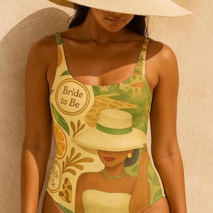 Bride To Be Swimsuit For Bachelorette Trip Summer Pool Party One Piece Bridal Shower Gift Destination Wedding Outfit Matching Group Look