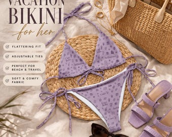 Sexy Bikini For Women Vacation Swimwear Two Piece Bathing Suit Summer Beach Outfit Honeymoon Bikini Flattering Bikini Set