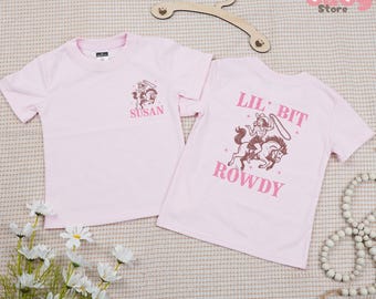 Personalized Cowgirl Toddler Tee, Western Rodeo Birthday Shirt