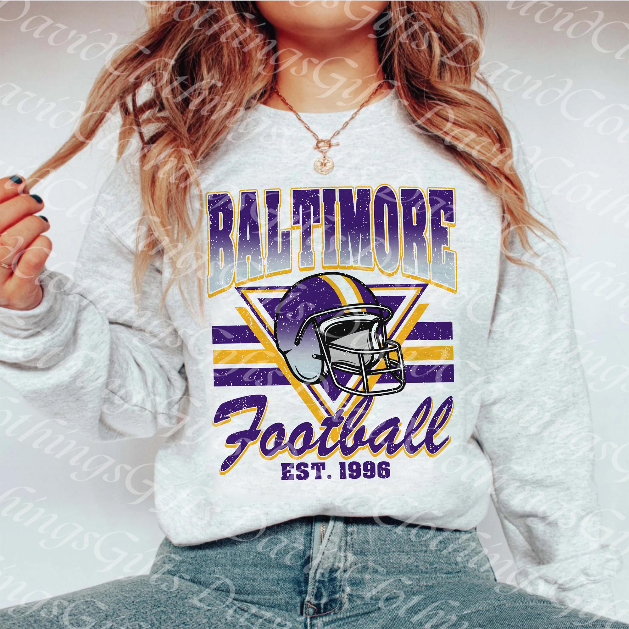 Retro Baltimore Football Png, Baltimore Football Png, Game Day PNG, Sundays Baltimore Football PNG, Game Day PNG