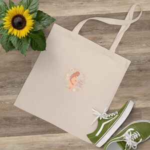 Tote Bag Schwangerschaft - "I Was Made For This" - Boho Jutebeutel für Schwangere, Geschenk zur Babyparty, Mama Stofftasche