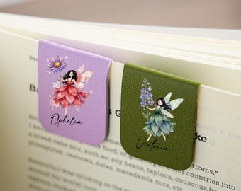 Personalized Magnetic Bookmark with Birth Flower,Book Lover Gift,Name Bookmark with Birth Flower,Reader gift,Gifts For mom