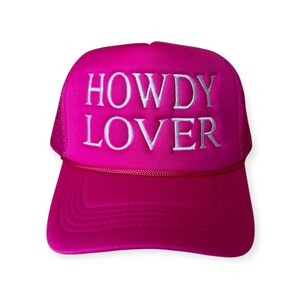 Howdy Lover Trucker Hat – Embroidered Snapback | Western Statement Hat | Unisex Cap | Multiple Colors Available