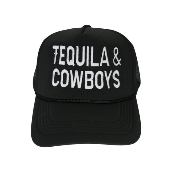 Cowboys & Tequila Trucker Hat – Embroidered Foam Snapback  display picture 2