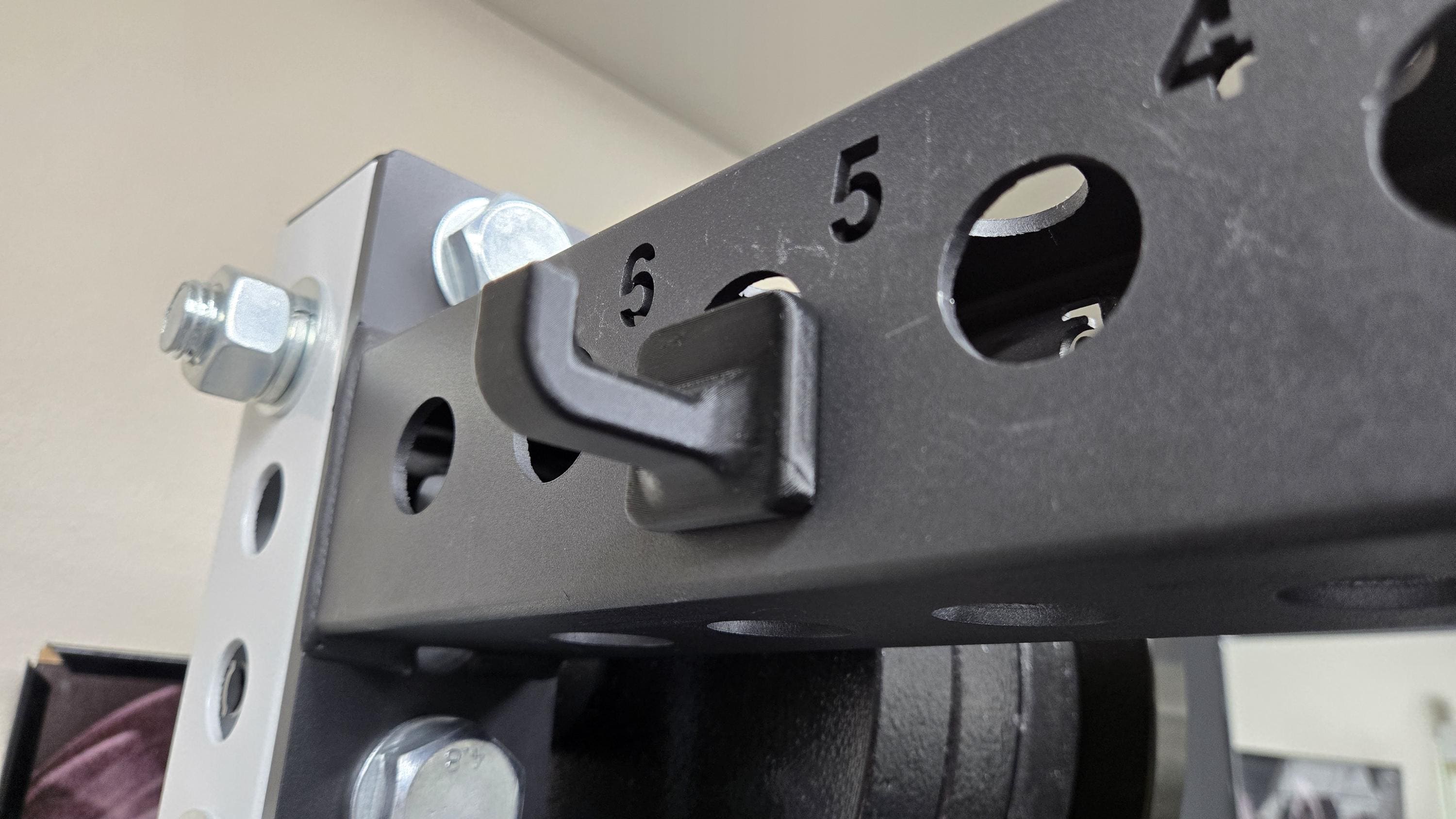 Gym Storage Hook Attachment for Squat Racks (quick Release) - Etsy