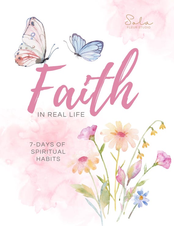Beginner Bible Study for Women – 7-Day Faith Habits Devotional PDF, Christian Printable Journal + AI Study Guide