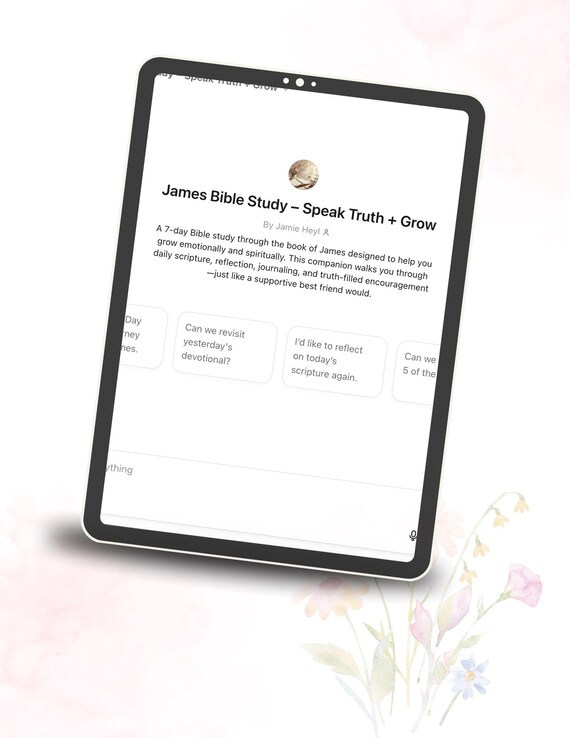 Beginner Bible Study for Women – 7-Day Faith Habits Devotional PDF, Christian Printable Journal + AI Study Guide