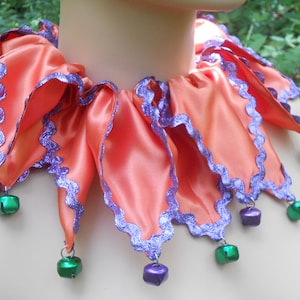 J004  Circus Jester Clown Collar  Pointed Jester Collar  Children&#39;s Jester Clown Collar