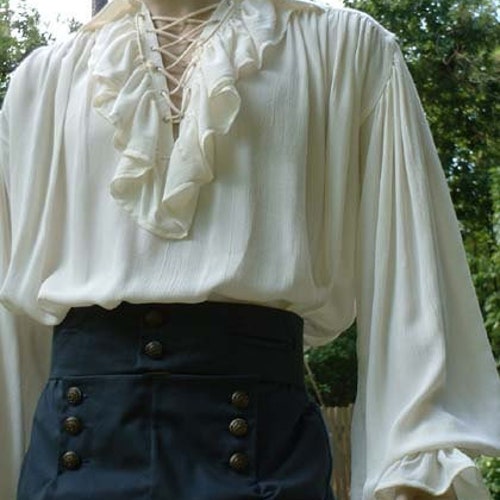 Ruffled Edwardian Poet Shirt - Etsy