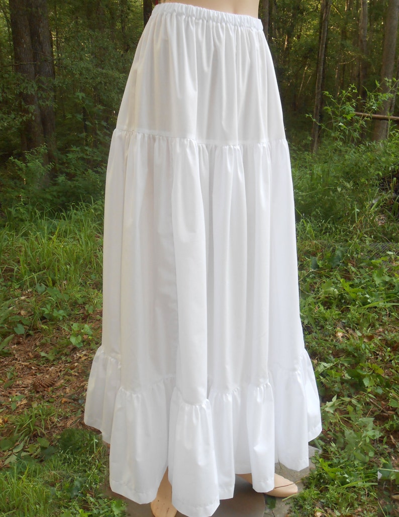 F031 Women's Maxi Length Petticoat HalfSlip with Ruffle Etsy