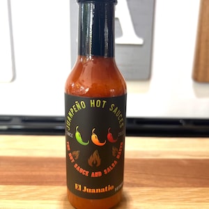 El Juanatio Small Batch Hot Sauce Fresno and Habanero Blend Bold Smoky Tangy Flavor Gourmet Handcrafted Heat