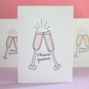 Cheers Queers - Queer Card - Handmade Funny Greeting Cards