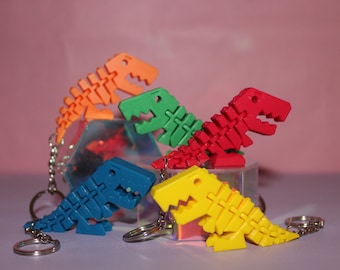 Dinosaurussleutelhanger 3D-geprinte fidget