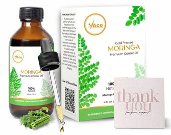 Cold Pressed Moringa Carrier Oil | My Ace, Hair & Skin - 4oz