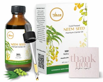 Cold Pressed Neem Seed Carrier Oil, Natural, 4 fl oz