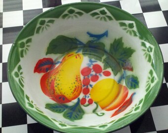 Vintage enamelware bowl