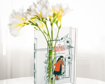 The Secret Garden Acrylic Book Vase