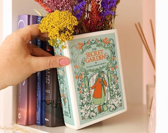 The Secret Garden Ceramic Book Vase