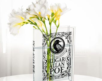 The Complete Tales and Poems of Edgar Allan Poe Acrylic Bookish Vase