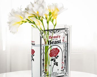 Die Schöne und das Biest Acryl Büchervase