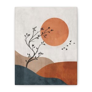 Serene Landscape Canvas Print, Wall Art Decor, Home Decor, Gift for Nature Lovers, Minimalist Art