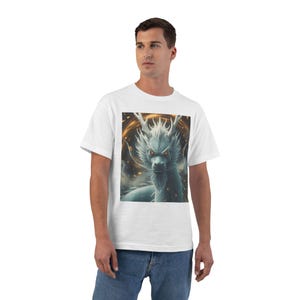 Camiseta del Dragón de la Prosperidad Relámpago - Arte del Dragón de la Riqueza Japonés, Camiseta de la Energía de la Abundancia, Ropa Espiritual imagen 2