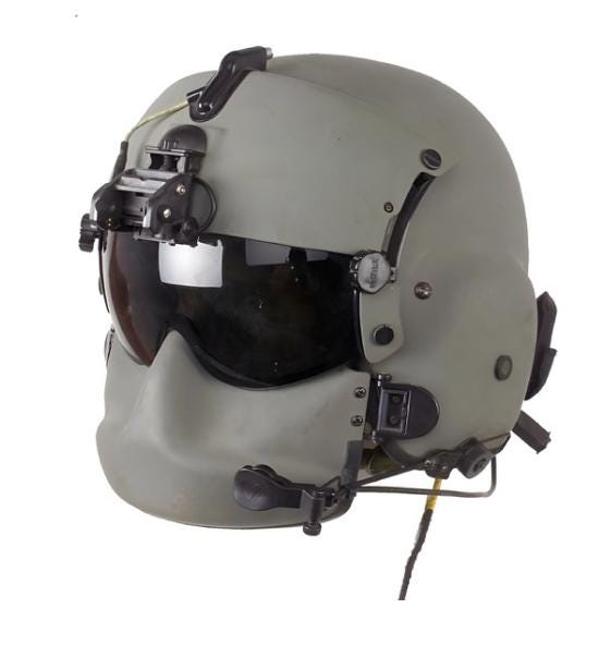 Helicopter Pilot Helmet Replica