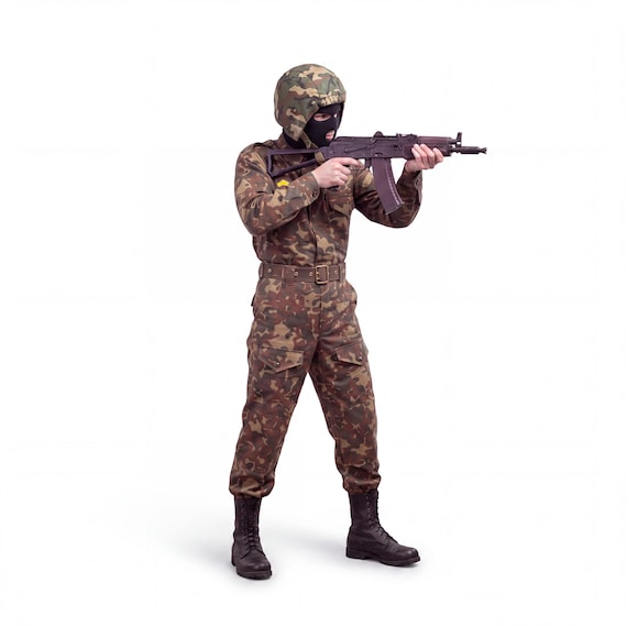 Original Vintage Soviet TTsKO Butan Camo Suit Set USSR Tactical Cloth Set used by Marine Corps & Airborne Forces, Naval Infantry VDV Surplus