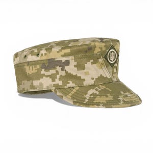 Original Vintage Ukrainian Mazepinka Cap MM-14 Digital Camo, Military Field Combat Cap FCC Rip-Stop Tactical Hat, Upa Szu Oxman Surplus