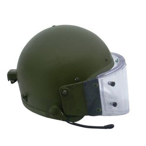 Vintage original bulletproof Soviet/Russian ZSH-1-2MR Ballistic Helmet with visor