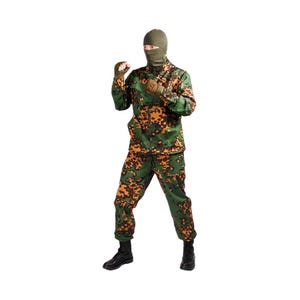 Vintage Camo Field Suit, Berezka Partizan SS, Military Jacket and Pants