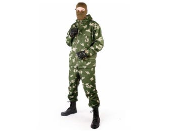 ヴィンテージ ソビエト KZS ベレズカ 迷彩スーツ、オリジナル ソ連軍服