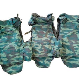 Vintage Soviet/Russian Korund-VMK Flora camo Body Armor – Classic VSR Camo – Kevlar Vest – Sizes S to 2XL