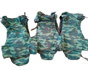 Vintage Soviet/Russian Korund-VMK Flora camo Body Armor – Classic VSR Camo – Kevlar Vest – Sizes S to 2XL
