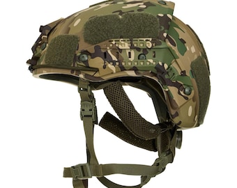 Original Post-Soviet SSO Spartanets AirFrame Ballistic Helmet, Military NIJ lvl 3A Multicam Tactical Kevlar / Aramid Combat Helmet, Surplus